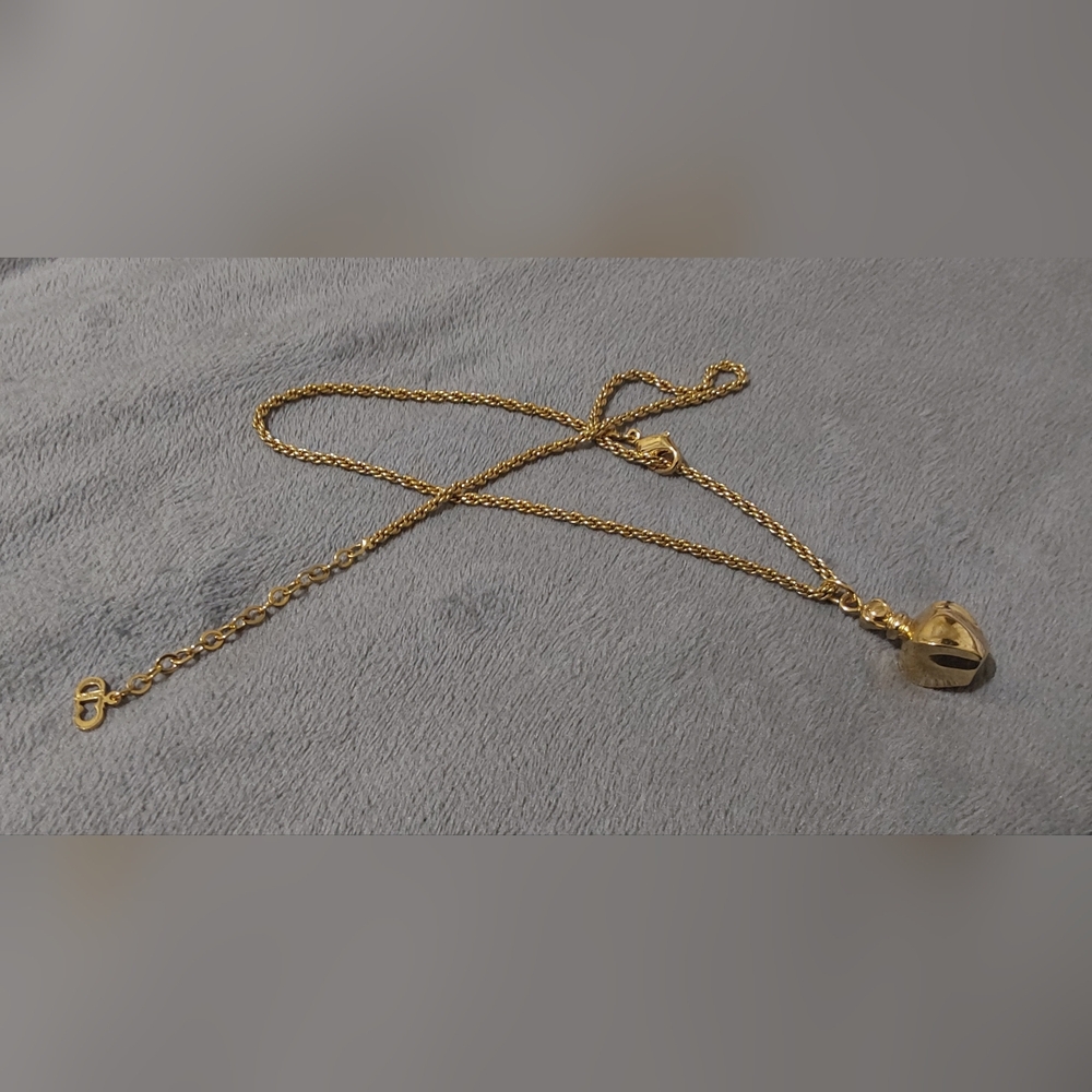 Rare Christian Dior Perfume Bottle Pendant Necklace